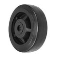 Durastar Wheel; 6X2 Rubber|Glass-Filled Nylon (Black); 3/4 Roller Bearing; Reta 620RN23B